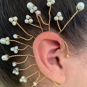 HANDMADE EAR CUFF - BATHED IN 24k GOLD